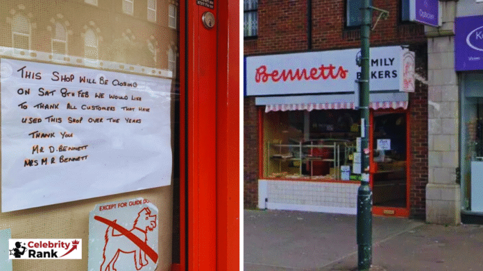 bennetts family bakers closure