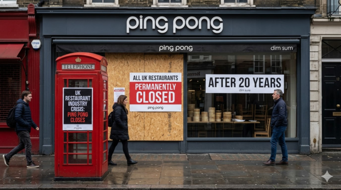 ping pong restaurant closures uk
